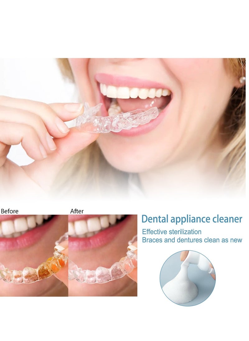 EELHOE Retainer Cleaner, Retainer Whitening Foam, Retainer Stain Removal Foam, Stain Removal Aligner, Retainer Cleaner, Teeth Whitening Foam, Mouth Guard Cleaner, Retainer Cleaning Foam for Oral Care 30ml - Image 5