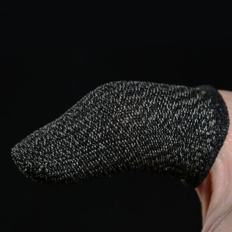 Fiber Gaming Finger Sleeves Breathable Sweat-Absorbing Nanofiber Material - Lightweight Compact Mobile Game Controller Thumb Sleeves with 18-Stitch Precision for Phone Gaming - Image 3