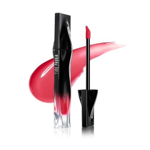 TIMEPHORIA Stellar Dust Lip Stain 14 Entropia, Transfer-Proof & Smudge-Proof Lip Gloss, Coral Pink Tinted Glossy Finish, High-Pigment Vibrant Color, Hydrating Lightweight Long-Lasting Lip Makeup - Image 1