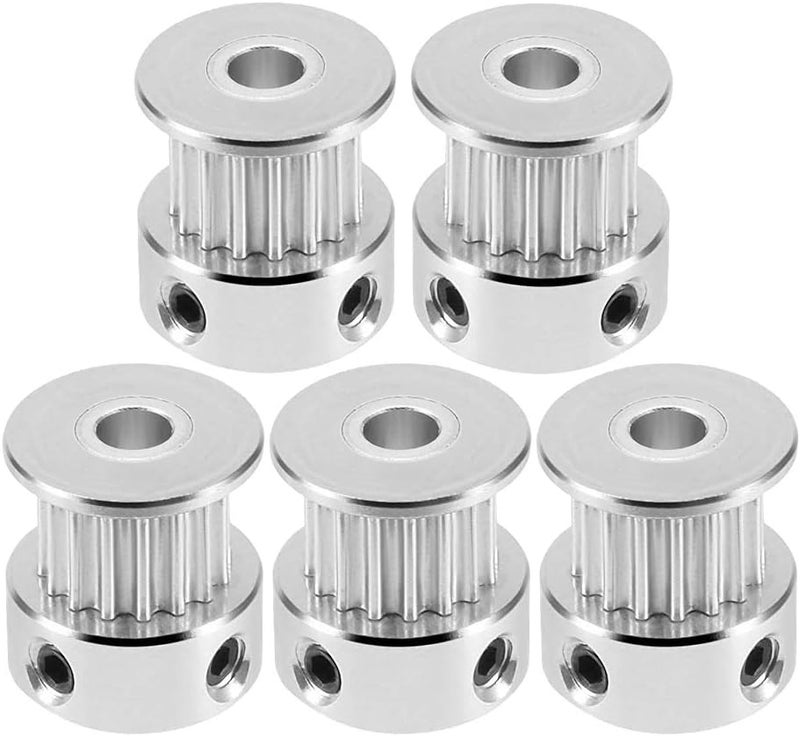 Saipor Saiper 5pcs GT2 16 Teeth 6mm Bore Timing Pulley Aluminum Synchronous Wheel for 6mm Belt, Compatible with RepRap 3D Printer Prusa i3 - Image 1