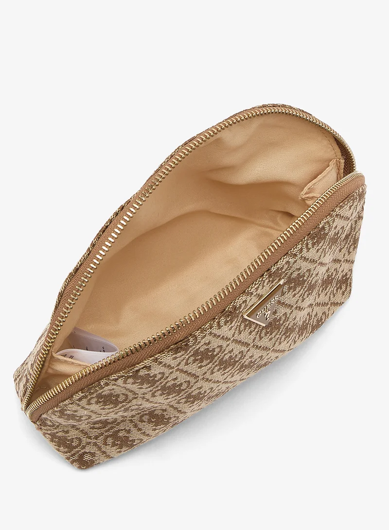 Guess  Logo Dome Cosmetic Bag for Women | Best Price UAE
