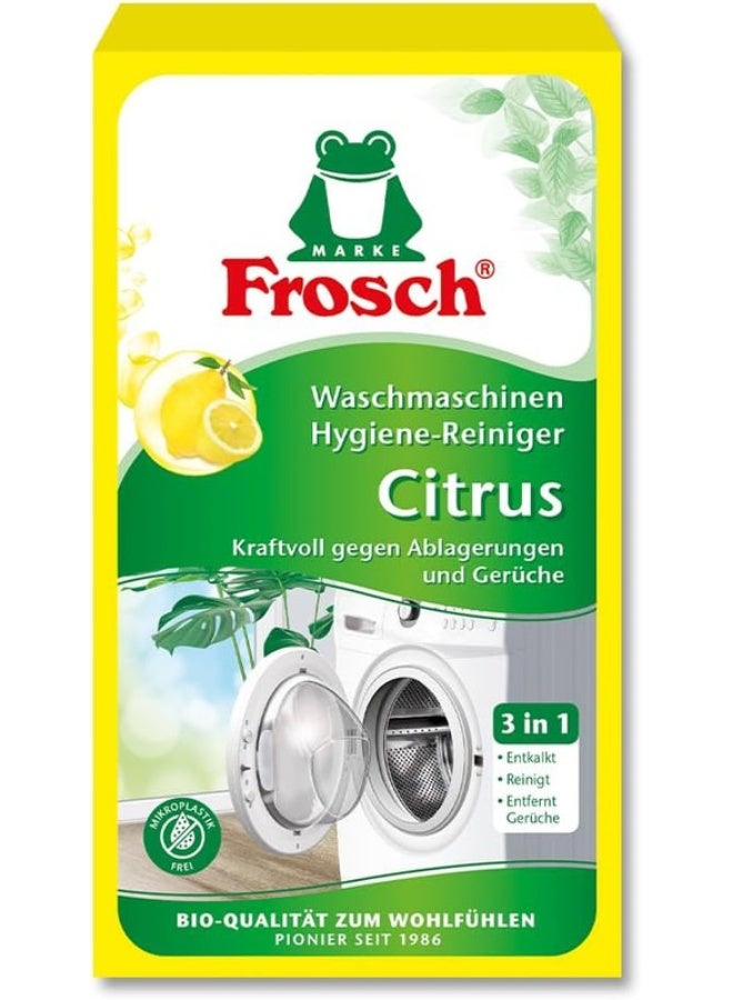 Frosch Washing Machine Hygiene cleaner GREEN LEMON 1 Dose 3 IN 1 , 125 Grams - Image 1