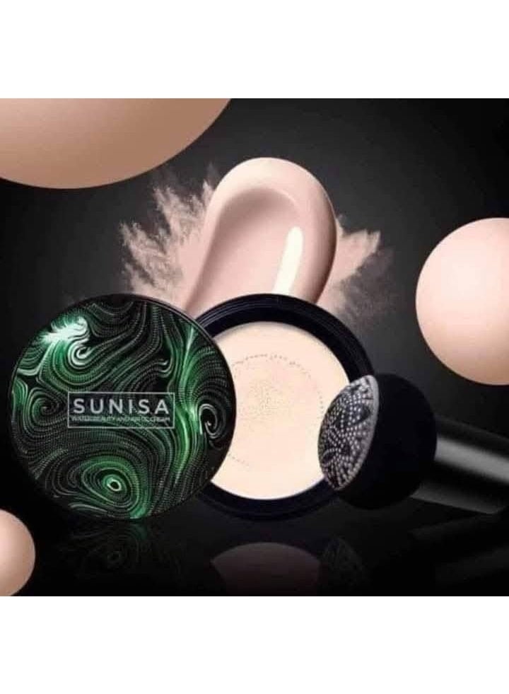 سونيسا كريم أساس كوري صنيسا باودر كريم SPF50 مقاوم للماء  تغطية كاملة + كونسيلر + مرطب مناسب لجميع أنواع البشرة - Image 2