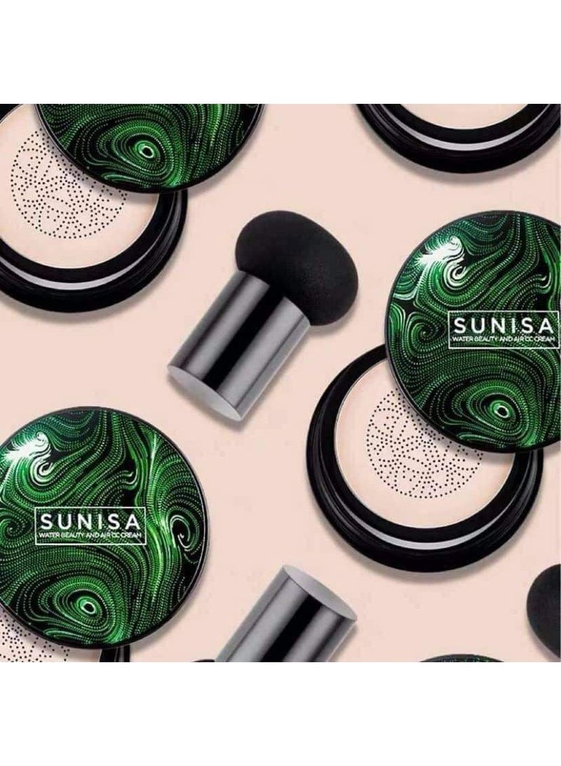 سونيسا كريم أساس كوري صنيسا باودر كريم SPF50 مقاوم للماء  تغطية كاملة + كونسيلر + مرطب مناسب لجميع أنواع البشرة - Image 3