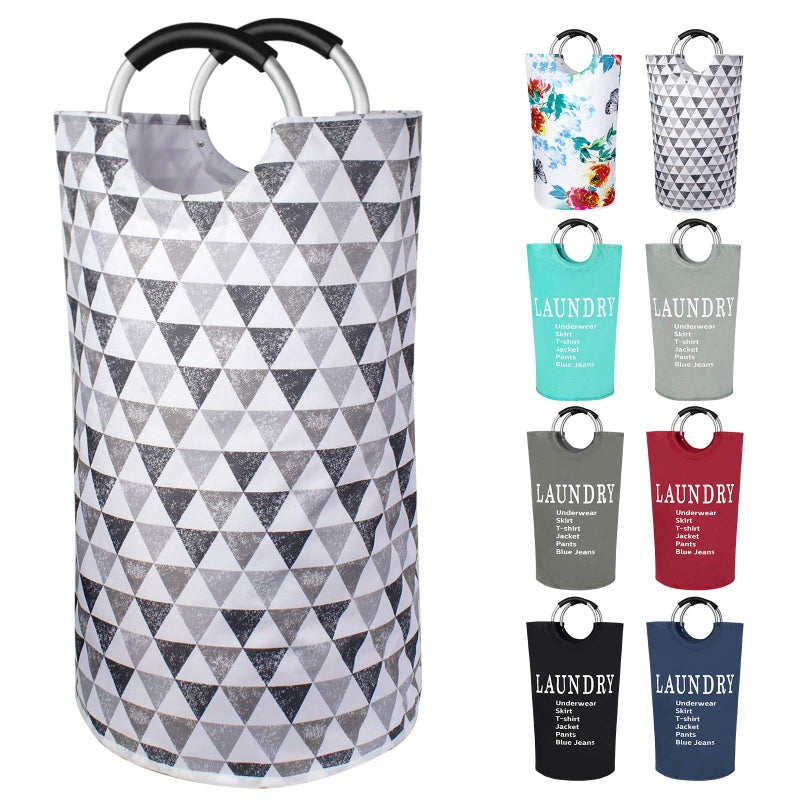 Dalykate Large Laundry Basket 82L Collapsible Oxford Fabric Laundry Hamper Foldable Clothes Laundry Bag With Handles Waterproof Washing Bin Portable Dirty Clothes Basket For College Dorm  Family - Image 1