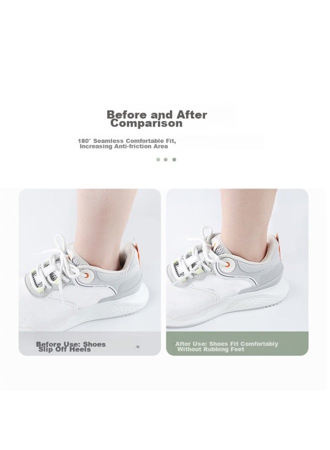 Renben 4 Pairs Of Heel Grips, Shoe Size Reducer, Anti-slip, Anti-foot Pain, 7013, Beige Thin Style - Image 3