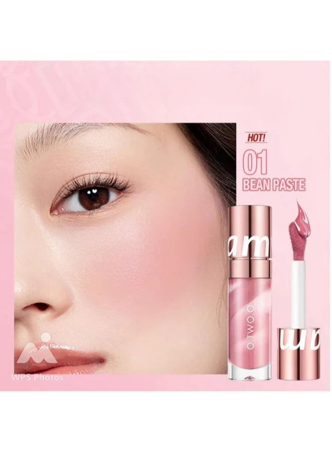 أوتو O.TWO.O Haute Watercolor Liquid Blush – Lightweight, Buildable Glow (#05,WARM SUN) - Image 4