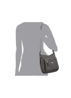 Baggallini Womens Uptown Bagg With Rfid Phone Wristlet Handbags Gray One Size Us  - Image 2