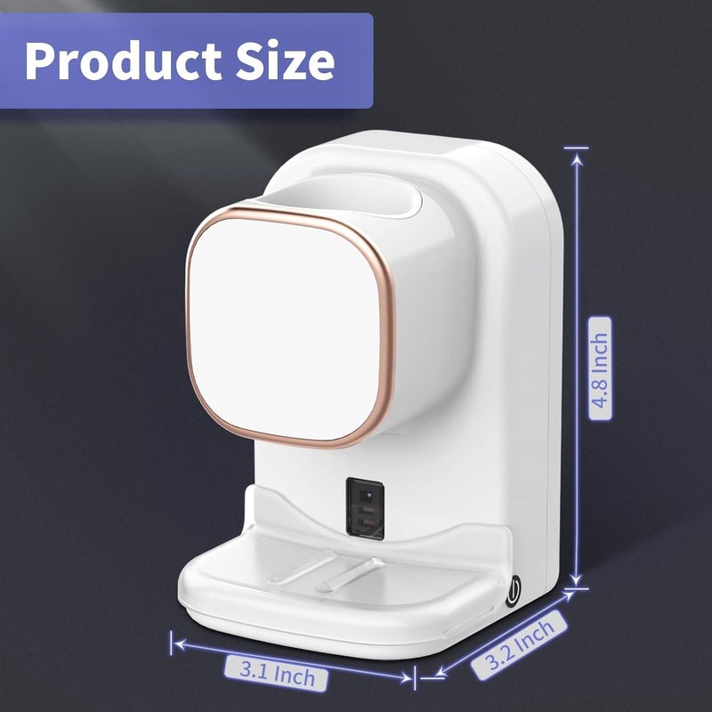 Wekity Automatic Toothpaste Dispenser,Wall Mounted Electric Toothpaste Dispenser for Kids and Adults,Toothpaste Dispenser for Bathroom (White - Image 3