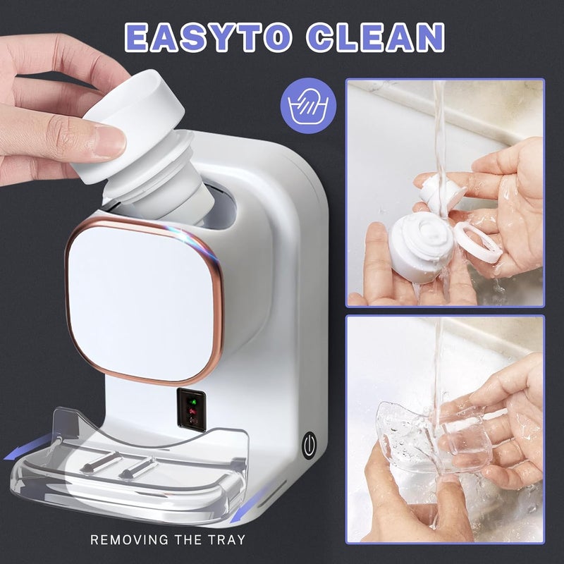 Wekity Automatic Toothpaste Dispenser,Wall Mounted Electric Toothpaste Dispenser for Kids and Adults,Toothpaste Dispenser for Bathroom (White - Image 5