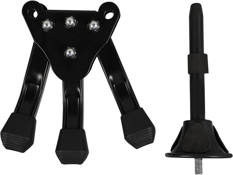 Garneck Portable Flute Stand and Clarinet Holder Durable Folding Tripod Stand for Musicians for Travel and Performance Black - Image 1