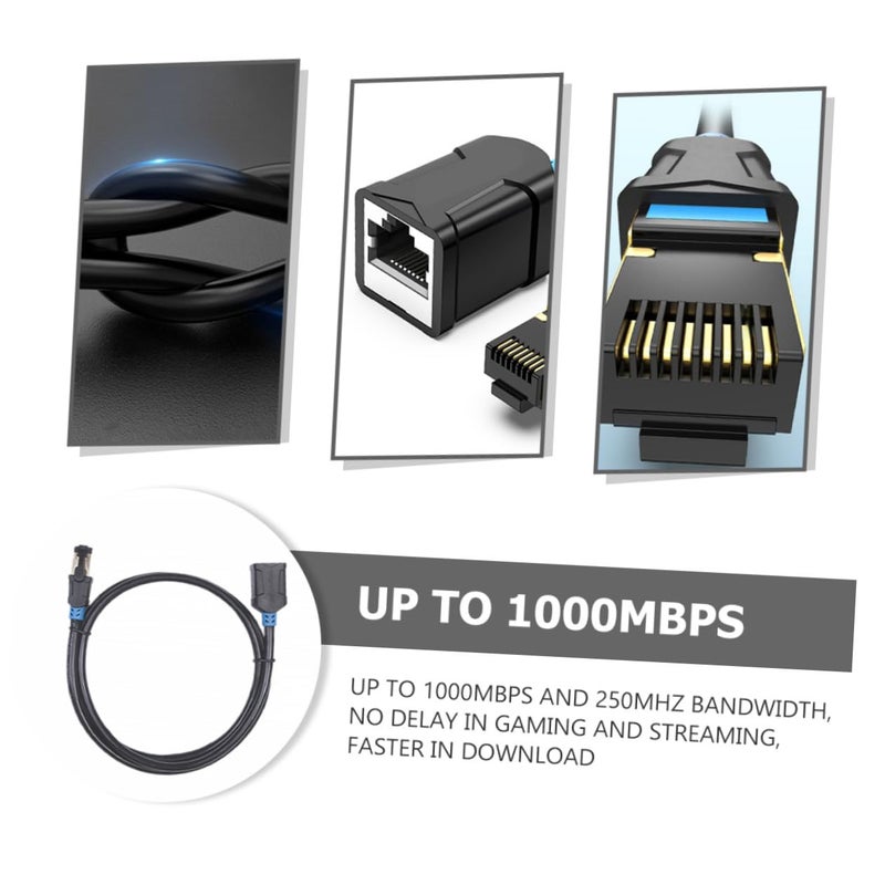 Cat6 Ethernet Network Extension Cable Rj45 Male to Female Connector 2m Double Shielded Wired Cable for Computer Router Modem Gaming - Image 3