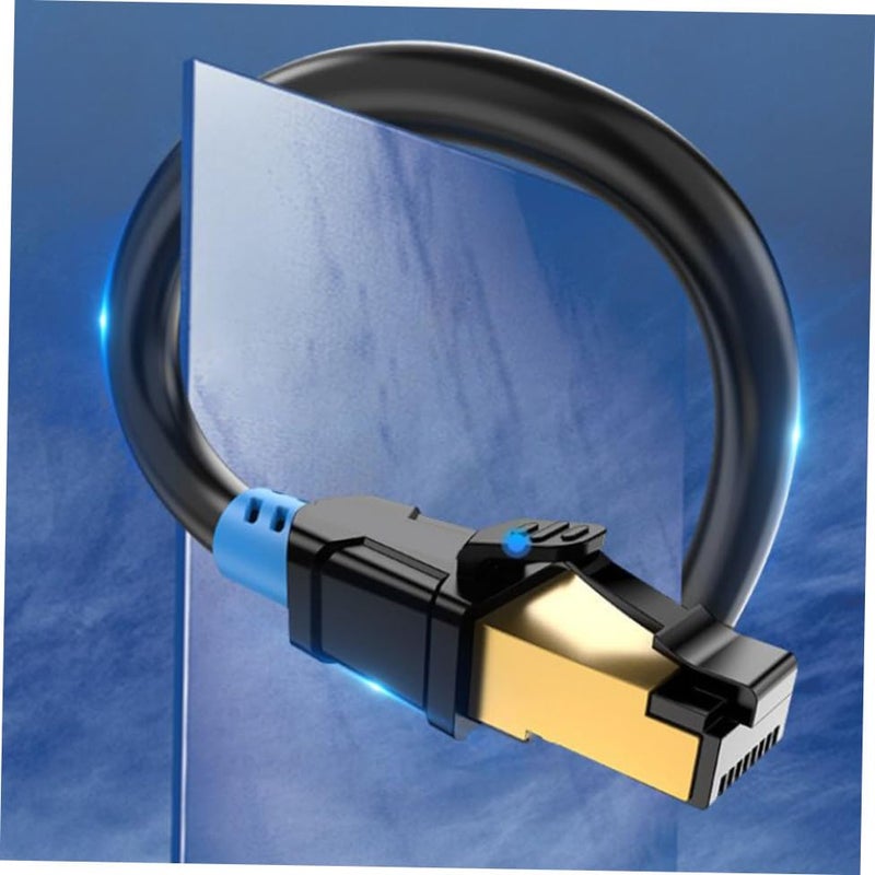 Cat6 Ethernet Network Extension Cable Rj45 Male to Female Connector 2m Double Shielded Wired Cable for Computer Router Modem Gaming - Image 4