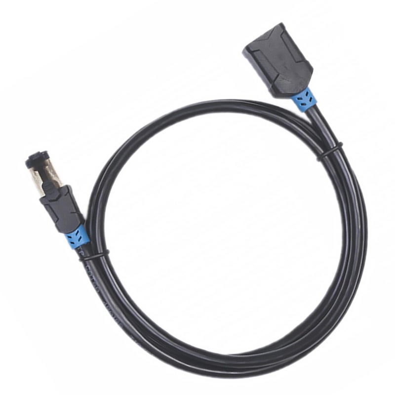 Cat6 Ethernet Network Extension Cable Rj45 Male to Female Connector 2m Double Shielded Wired Cable for Computer Router Modem Gaming - Image 1