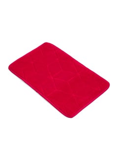 Status Contract Memory Foam Bath Mat Rug, Ultra Soft and Non-Slip Bathroom Rugs, Water Absorbent and Machine Washable Bath Rug for Bathroom, Shower, and Tub, Red, 38 X 58 Cm  - Image 3