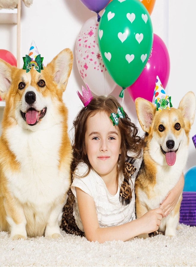 وولاين مجموعة مشابك شعر Whaline لعيد القديس باتريك، دبابيس شعر برسيم أخضر لامع، مشابك شعر على شكل فيونكة رملية متحركة، مشابك شعر على شكل فيونكة، إكسسوارات شعر للبنات والسيدات والأطفال الصغار، هدايا مثالية للأعياد وأعياد الميلاد، عبوة من 4 قطع - Image 5