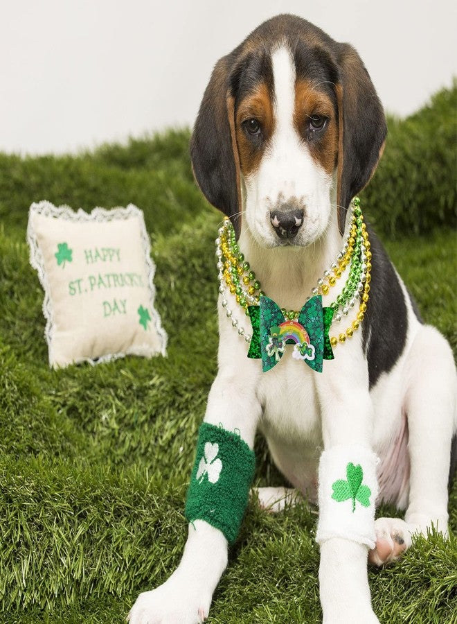 وولاين مجموعة مشابك شعر Whaline لعيد القديس باتريك، دبابيس شعر برسيم أخضر لامع، مشابك شعر على شكل فيونكة رملية متحركة، مشابك شعر على شكل فيونكة، إكسسوارات شعر للبنات والسيدات والأطفال الصغار، هدايا مثالية للأعياد وأعياد الميلاد، عبوة من 4 قطع - Image 3