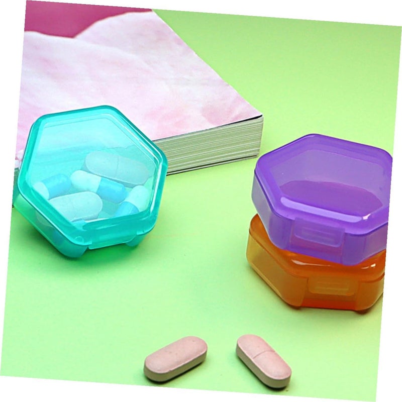 12pcs Mini Pill Organizer Case Set, Portable Travel Sealing Storage Container for Daily Medication and Vitamins - Image 4