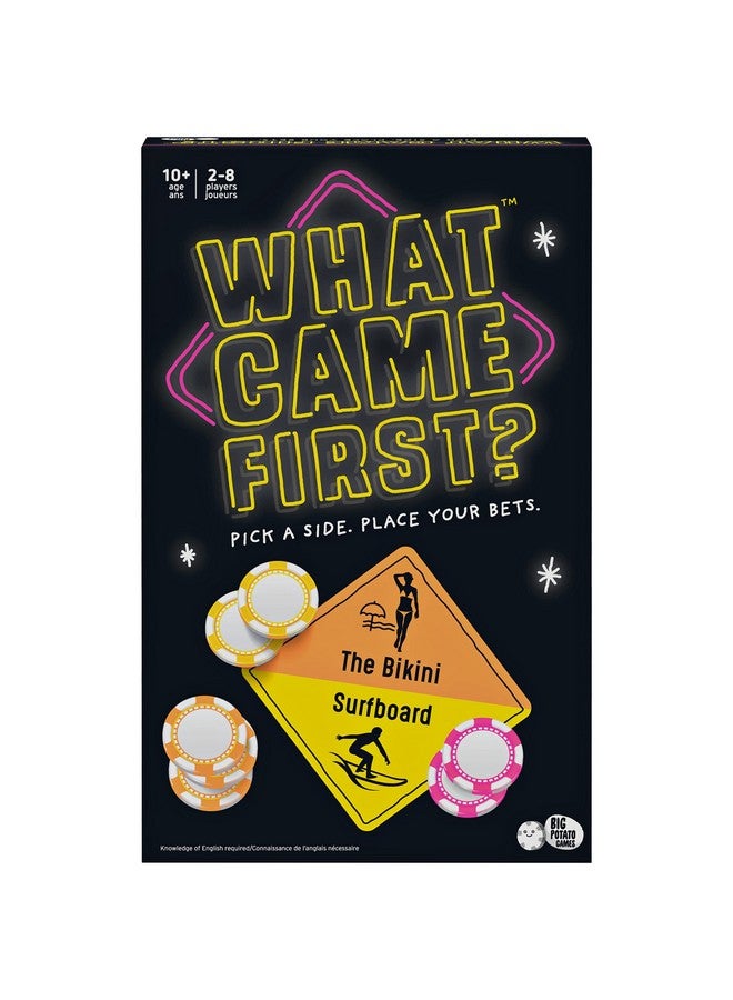 Spin Master Games What Came First, A Party Game About Picking Sides and Betting Big, for Kids, Teens, and Adults - Image 1