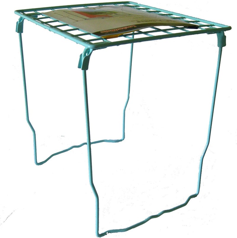 LockerMate رف لوكر ميت ستيك-أ-رف رف لوكر سلكي قابل للتكديس 12 بوصة لون أزرق مائل للون الأخضر - Image 3