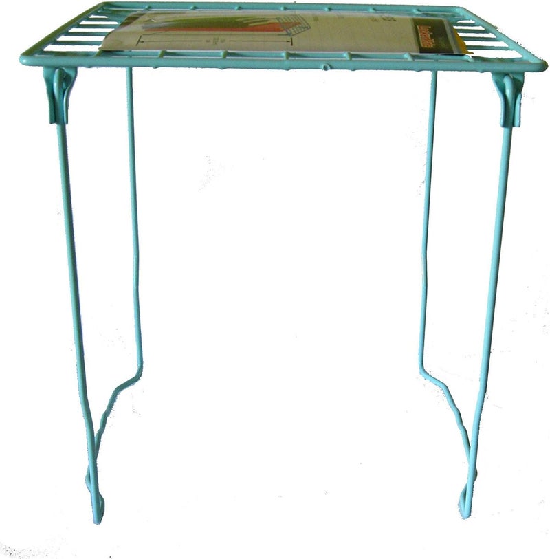 LockerMate رف لوكر ميت ستيك-أ-رف رف لوكر سلكي قابل للتكديس 12 بوصة لون أزرق مائل للون الأخضر - Image 2