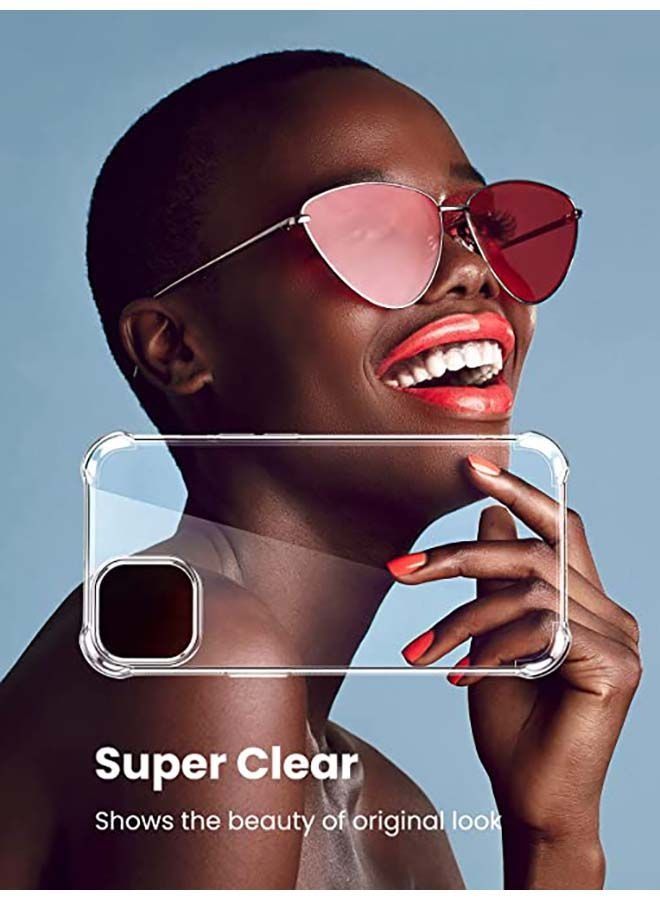 جراب شفاف متوافق مع iPhone 13 Pro جراب واقٍ من مادة TPU مع 4 زوايا ممتصة للصدمات ومقاوم للصدمات ومقاوم للخدش ومقاوم للسقوط لهاتف iPhone 13 pro 6.1 بوصة شفاف - Image 4