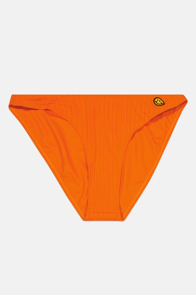 Misfit Women Embroidered Bikini Bottom, Orange - Image 2