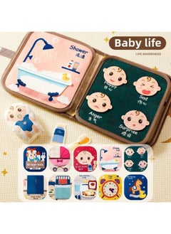 Generic Tear Tear Book Tail Cloth Book Tear Not Tear Book Quiet Book Bite Hand Tear Book Early Education Cognitive Toys-Color:Tear-off Cloth Book [baby Life]  - Image 1