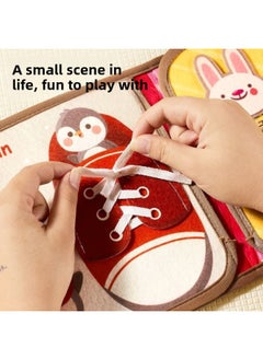 Generic Tear Tear Book Tail Cloth Book Tear Not Tear Book Quiet Book Bite Hand Tear Book Early Education Cognitive Toys-Color:Tear-off Cloth Book [baby Life]  - Image 4