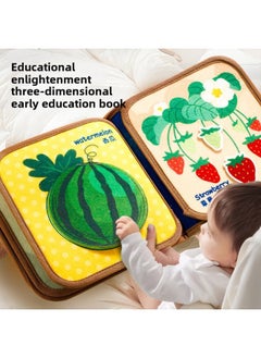 Generic Tear Tear Book Tail Cloth Book Tear Not Tear Book Quiet Book Bite Hand Tear Book Early Education Cognitive Toys-Color:Tear-off Cloth Book [baby Life]  - Image 2