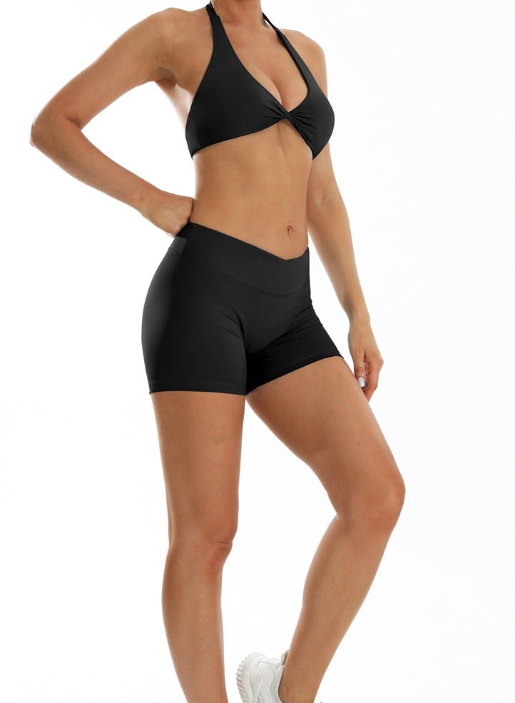 general Women 2 Piece Sportswear Yoga Set Sport Bra Push Up Shorts Gym Workout Clothes Tracksuit Fitness Suits  - Image 3