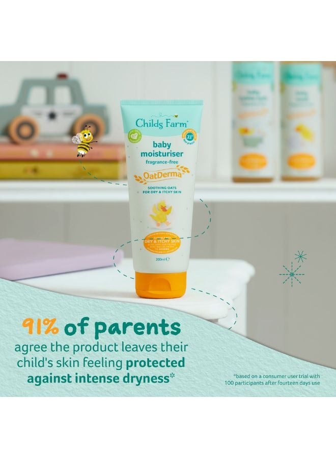Childs Farm Baby OatDerma Moisturiser Fragrance Free 200ml - Image 4