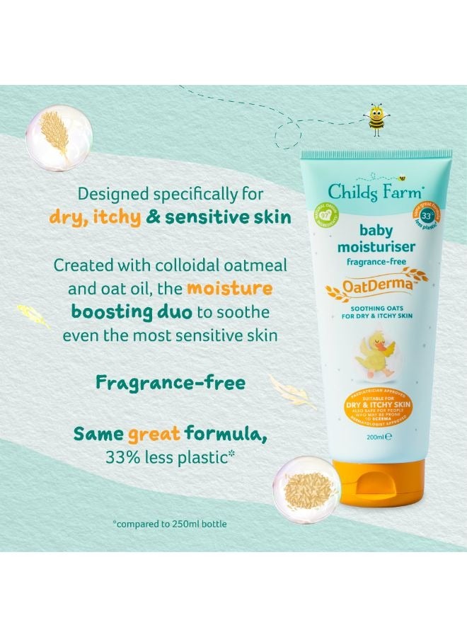 Childs Farm Baby OatDerma Moisturiser Fragrance Free 200ml - Image 5