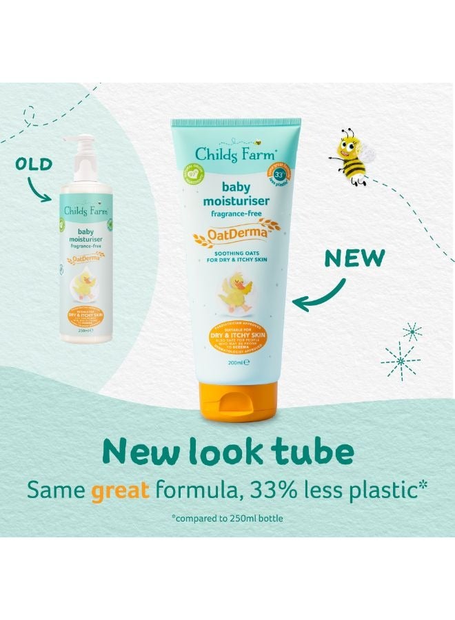 Childs Farm Baby OatDerma Moisturiser Fragrance Free 200ml - Image 2