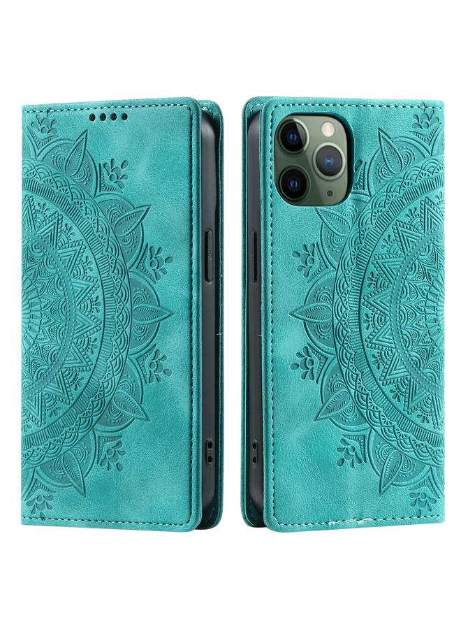 Zaboon Case For iPhone 11 Pro Max Totem Embossed Magnetic Leather Phone Case - Image 1