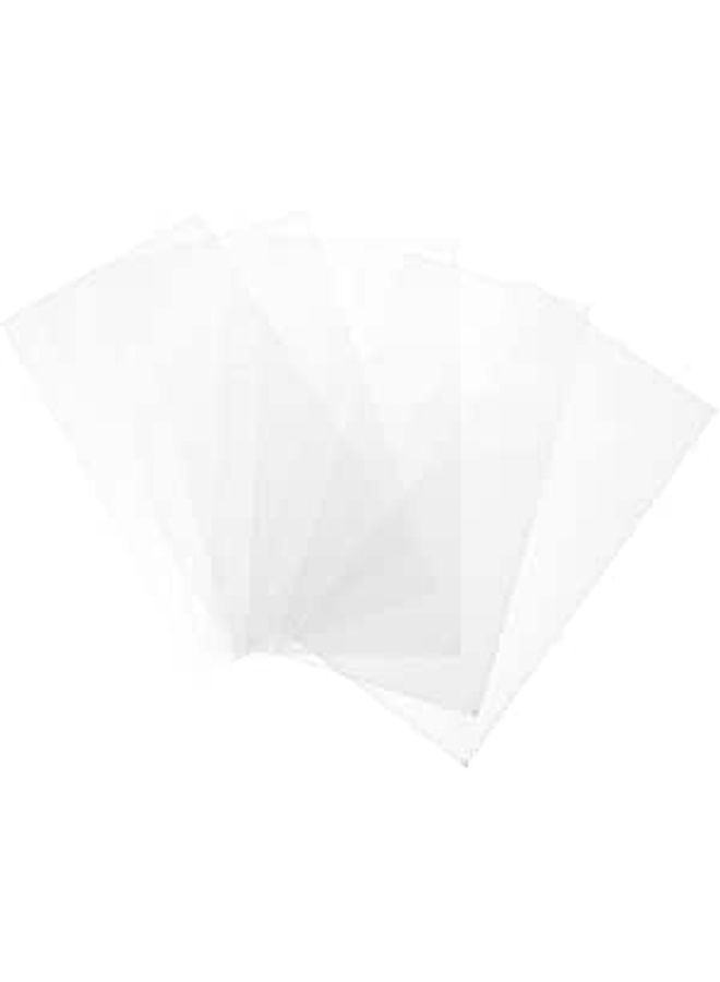 5 Transparent Frosted Budget Binder Pockets Pre Drilled Loose Leaf Pouches Lightweight Organizer for Daily Home Office Travel - Image 1