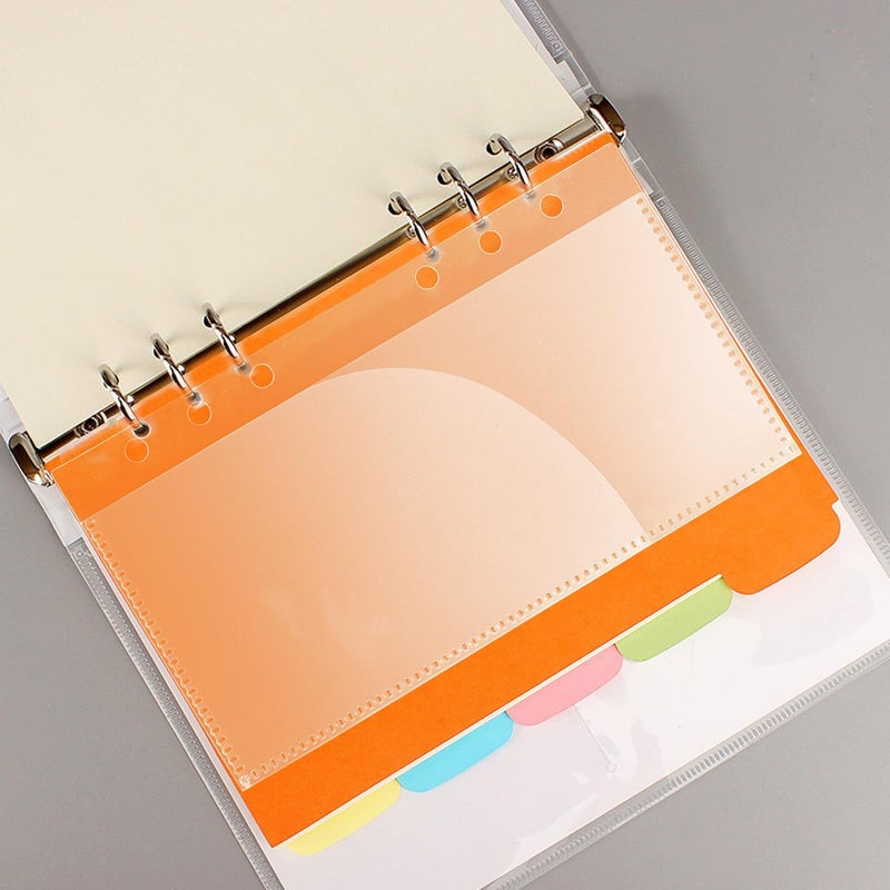 5 Transparent Frosted Budget Binder Pockets Pre Drilled Loose Leaf Pouches Lightweight Organizer for Daily Home Office Travel - Image 4
