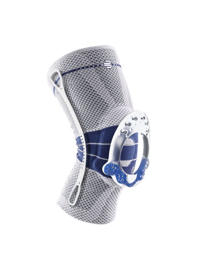 Bauerfeind German Original 3-size Sports Knee Brace, Basketball Running Professional Protective Gear Genutrain Silver Titanium Gray, Single Pack - Image 1