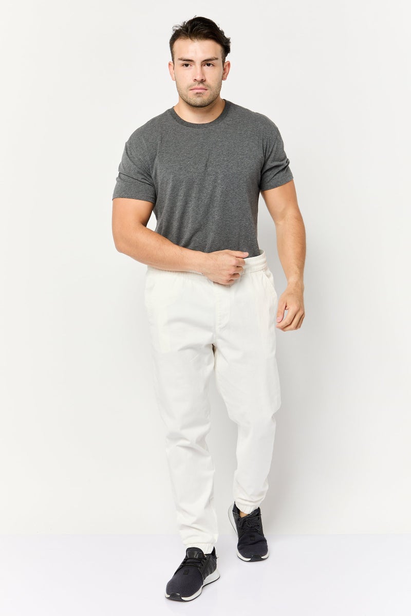 Celio سروال جوجر عادي للرجال، أبيض - Image 2