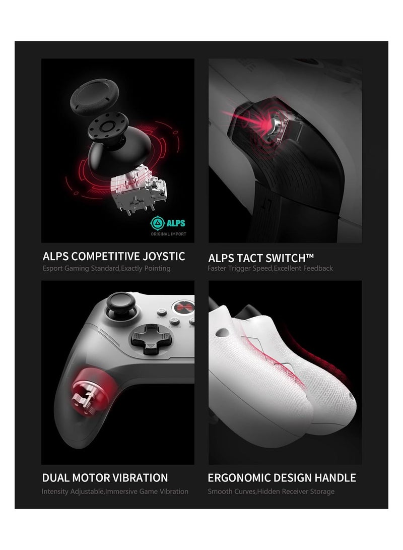 Gamepad BEITONGAsura2Pro Wireless Game Controller Switch Controller PC Gaming Controller, Compatible with Switch/Switch Lite/OLED/Windows/Steam Deck/Android & iOS,6 Axis Motion Control/Advanced Button