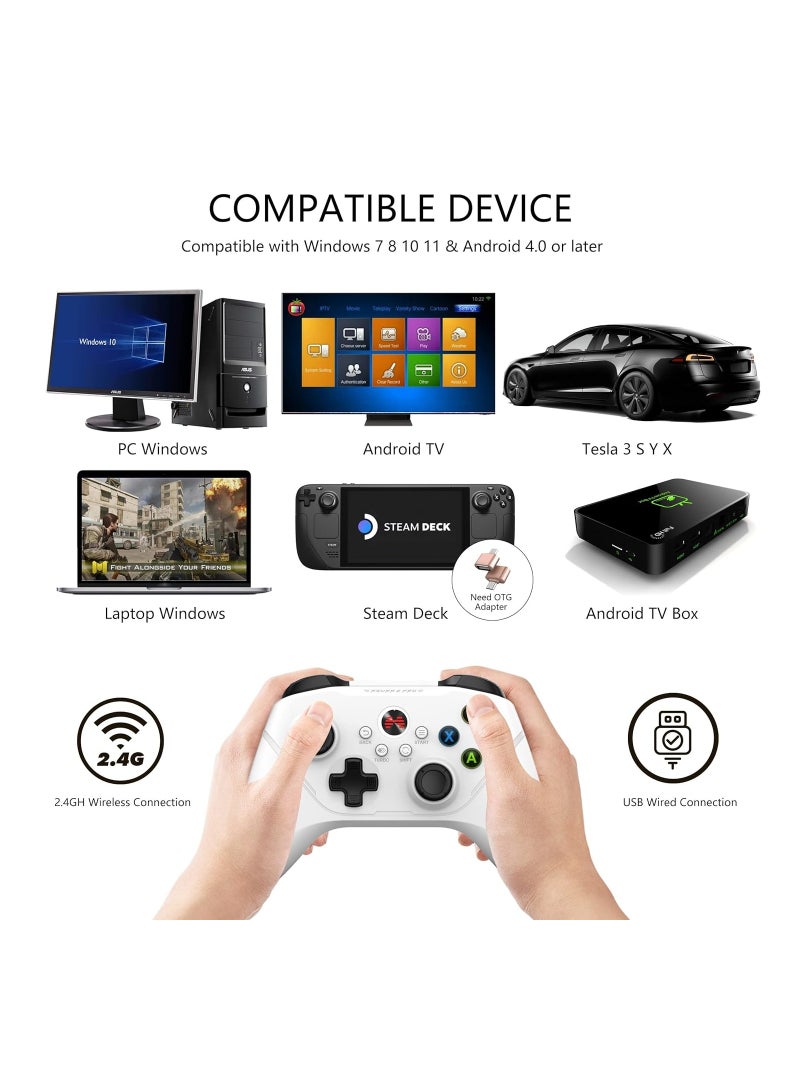 Gamepad BEITONGAsura2Pro Wireless Game Controller Switch Controller PC Gaming Controller, Compatible with Switch/Switch Lite/OLED/Windows/Steam Deck/Android & iOS,6 Axis Motion Control/Advanced Button
