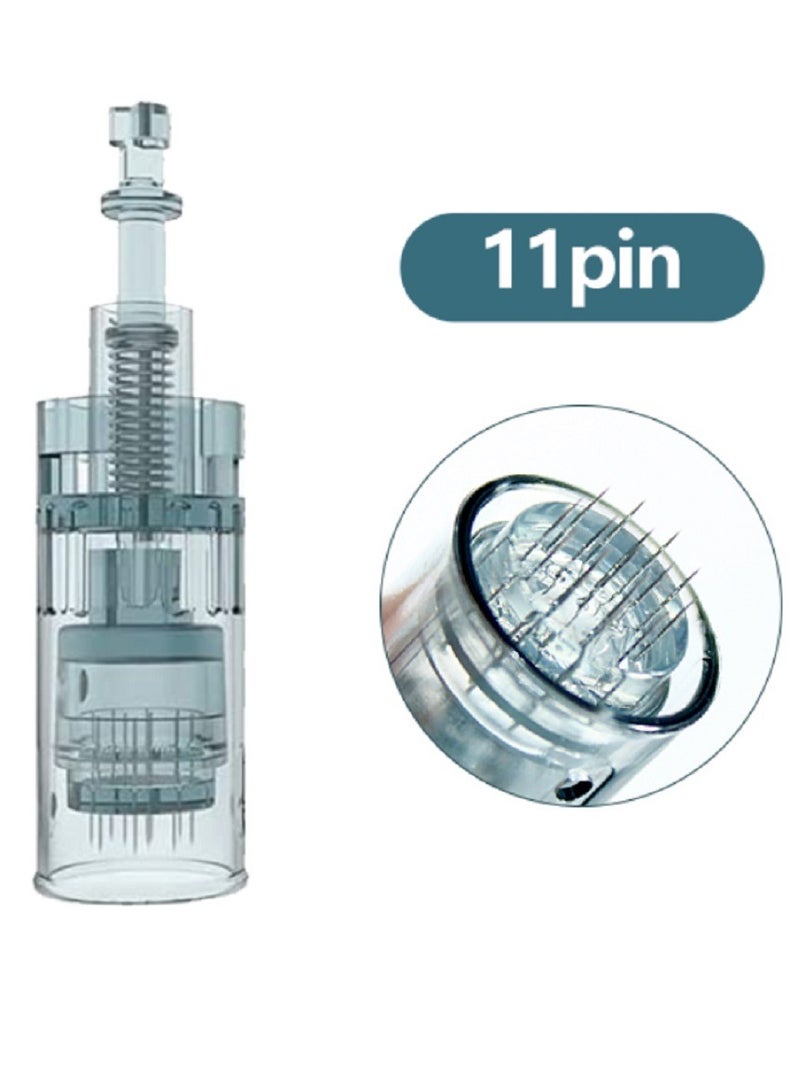hydra 10pcs Dr.pen Cartridges Microneedling Pen Needles 11Pin for Dr.pen M8 - Image 2