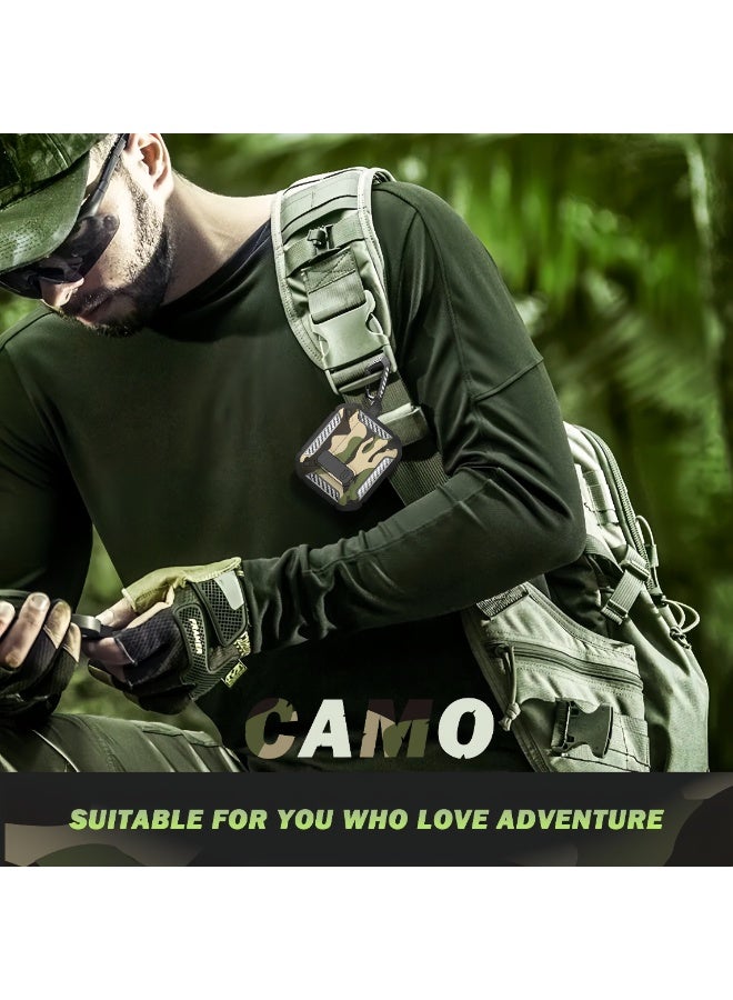 Tactical Camo  AirPods 1/2 Case with Carabiner Clip – Anti-Drop Shockproof Cover for AirPods Pro1/2 - Image 3