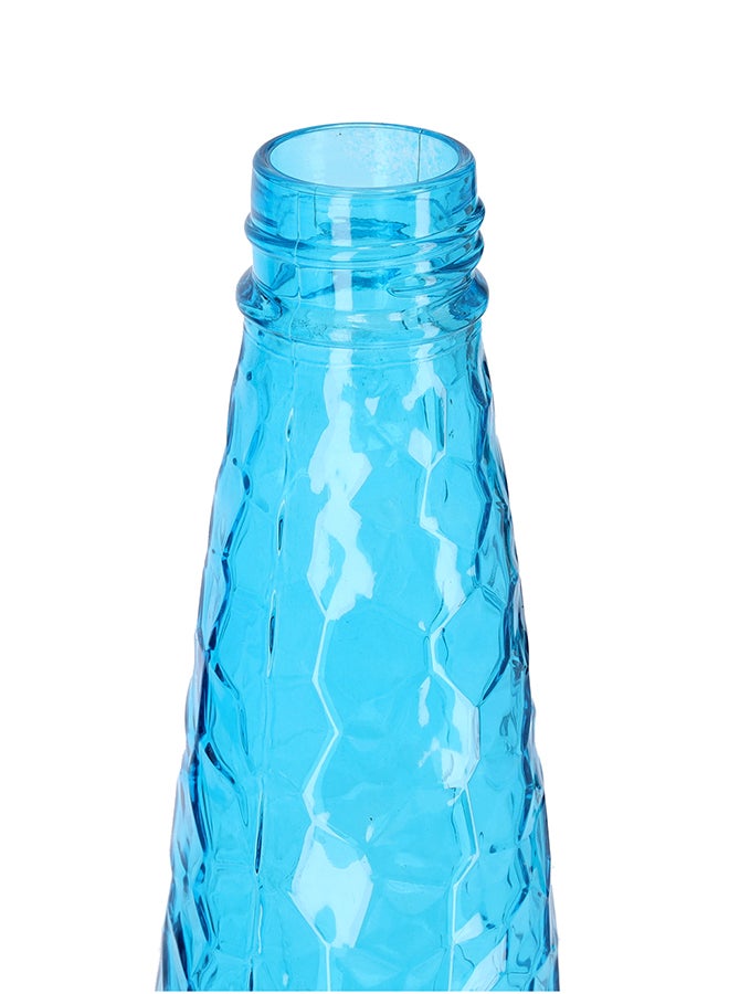 Royalford Glass Water Bottle With Painting Silver/Blue 750ml - Image 4