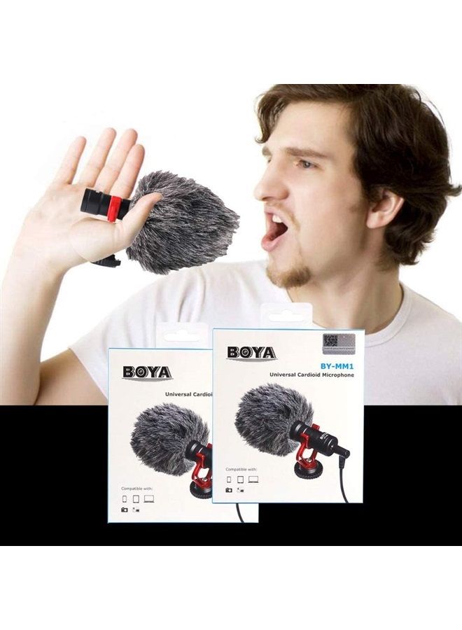 BOYA BY-MM1 Shotgun Video Microphone, Universal Compact On-Camera Mini Recording Mic, Directional Condenser for DSLR, Camcorder, iPhone, Android Smartphones, Mac, Tablet - Image 4