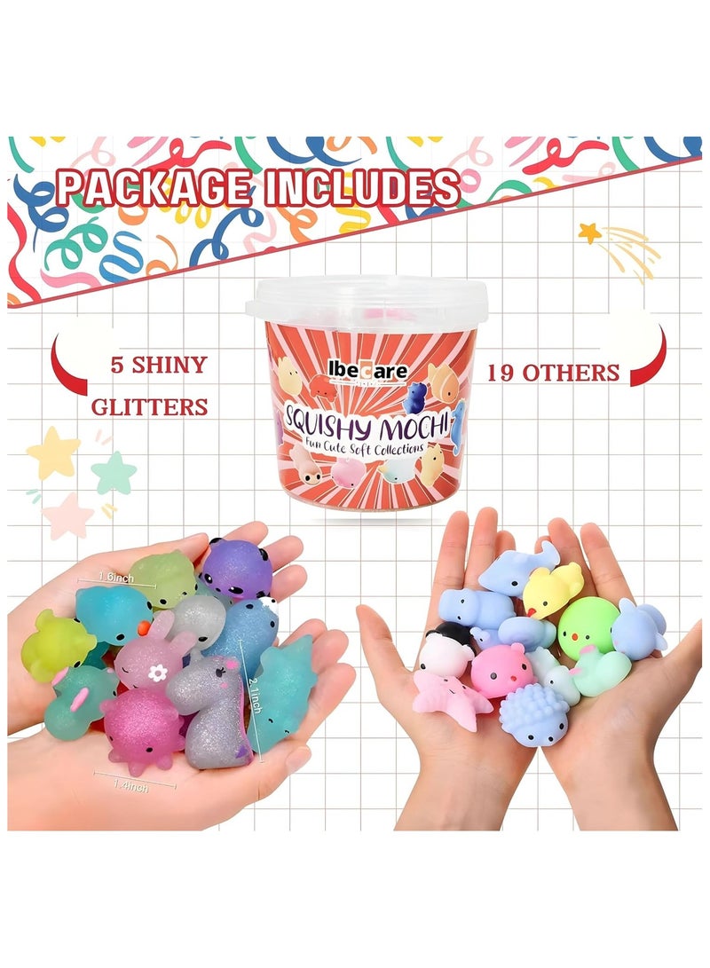 Ibecare Mochi Squishy Toys | Party favors for kids! birthday giveaways or return gifts for Birthday party kids | mini toys | goodie bags pinatas stocking fillers (24 Pcs) - Image 3
