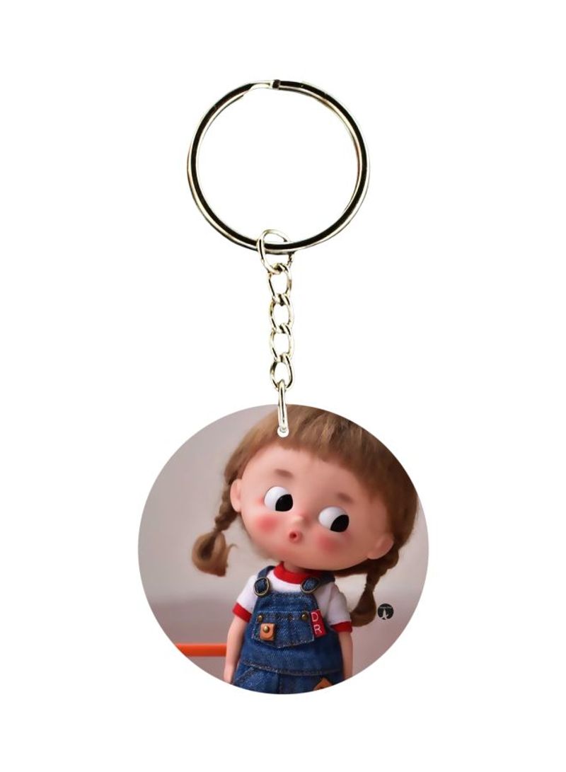 RKN Doll Printed Plastic Keychain