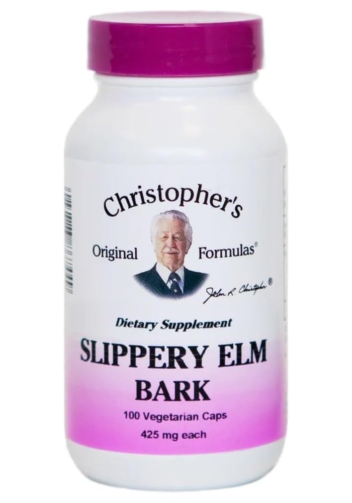 Christopher's Original Formulas Dr. Christopher's Original Formulas Slippery Elm Bark Dietary Supplement - 100 Vegetarian Caps (425 mg each) - Image 1