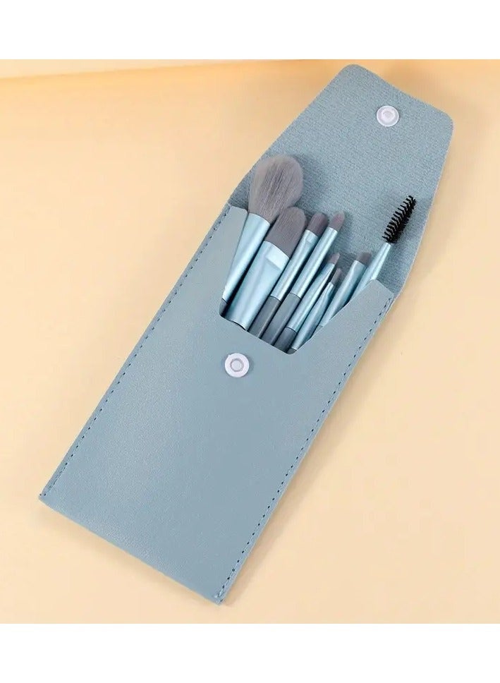 ORiTi 8Pcs Portable Mini Make up Brush Set with Storage Bag Soft Hair Brushed for Foundaton Eyeshadow and More Practical Beauty Tools for on the go use Brush set - Image 1