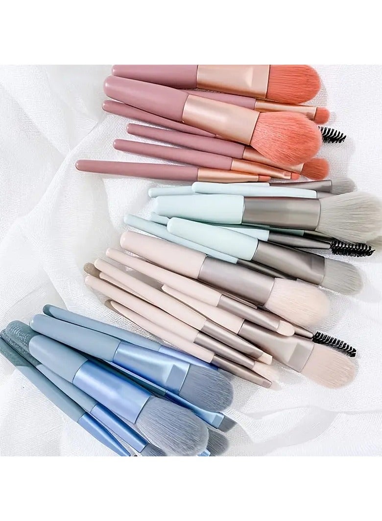 ORiTi 8Pcs Portable Mini Make up Brush Set with Storage Bag Soft Hair Brushed for Foundaton Eyeshadow and More Practical Beauty Tools for on the go use Brush set - Image 4